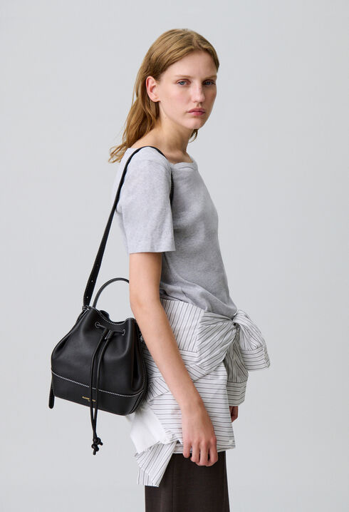 Sac seau cuir