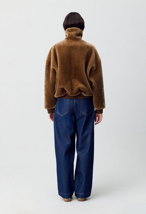 Veste fausse fourrure