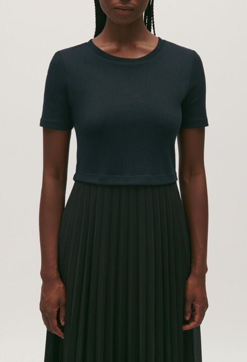 Robe Teli longue bimatière