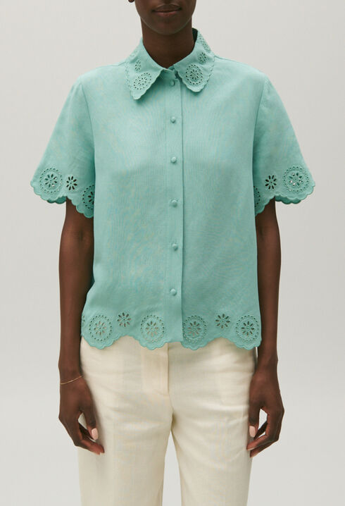 Broderie anglaise shirt