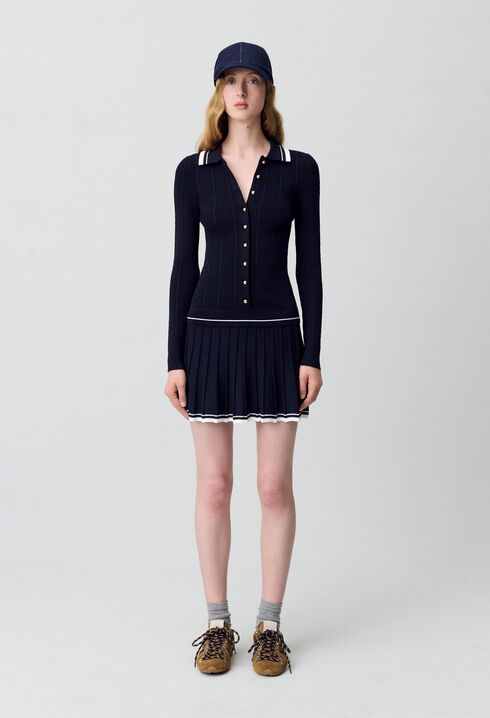 Robe maille chemise