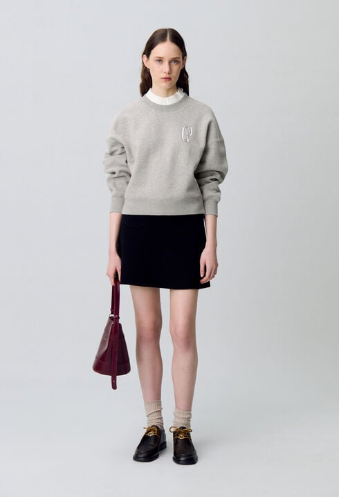 Sweatshirt col victorien