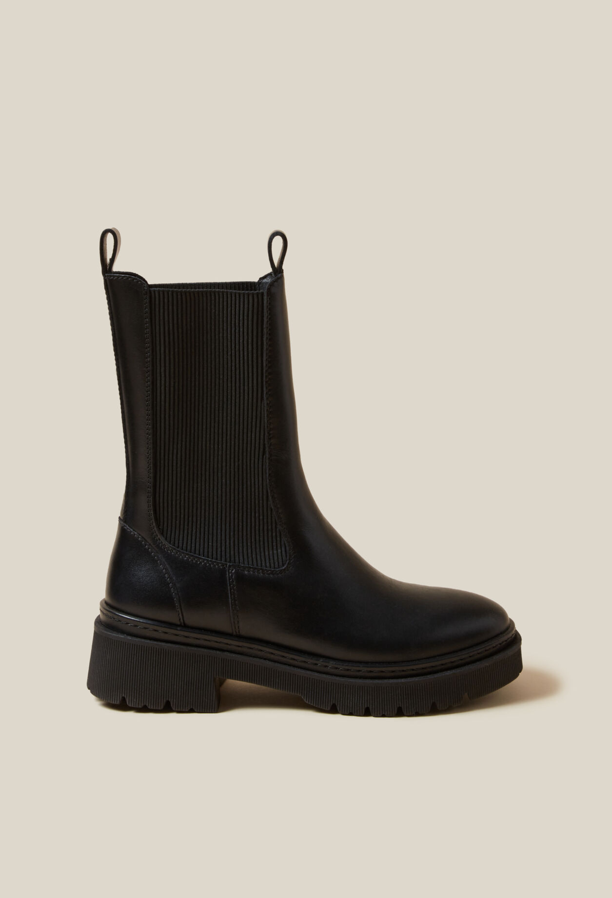 Bottes chelsea cuir noir