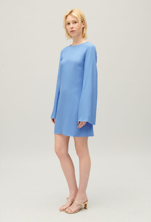 Robe courte dos ouvert lavande