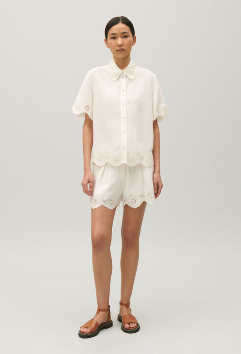 Broderie anglaise shirt