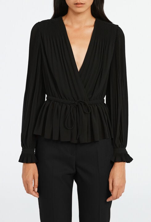 Blouse plissée
