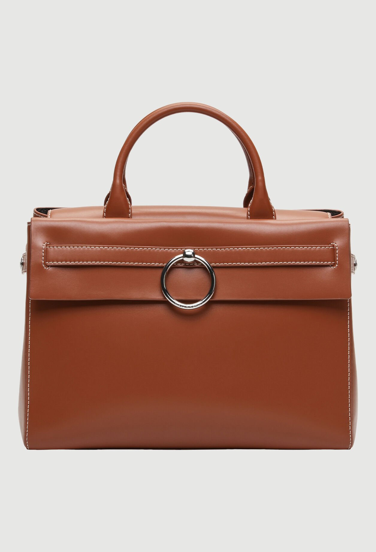 Leather tote bag