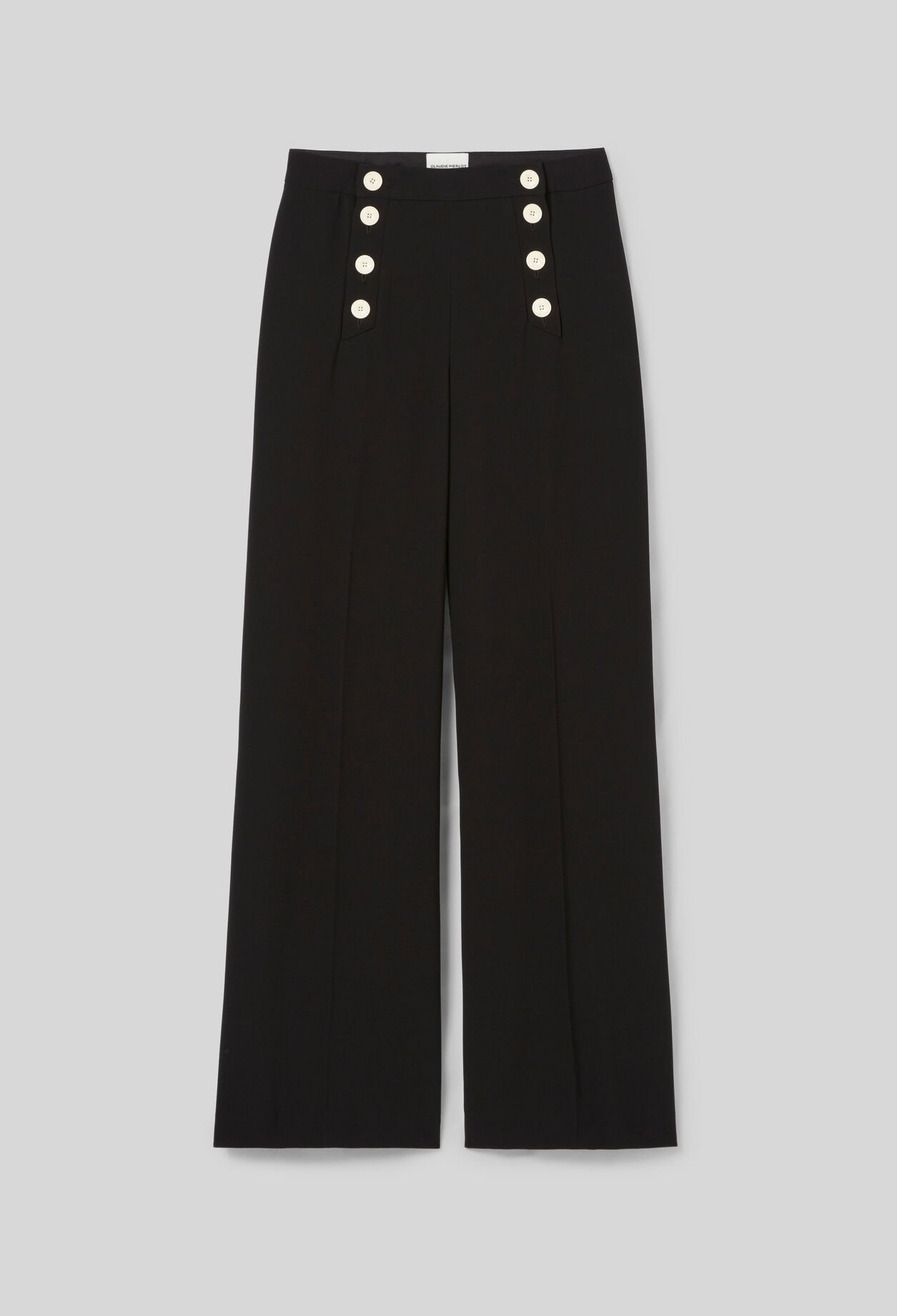Pantalon droit à pont