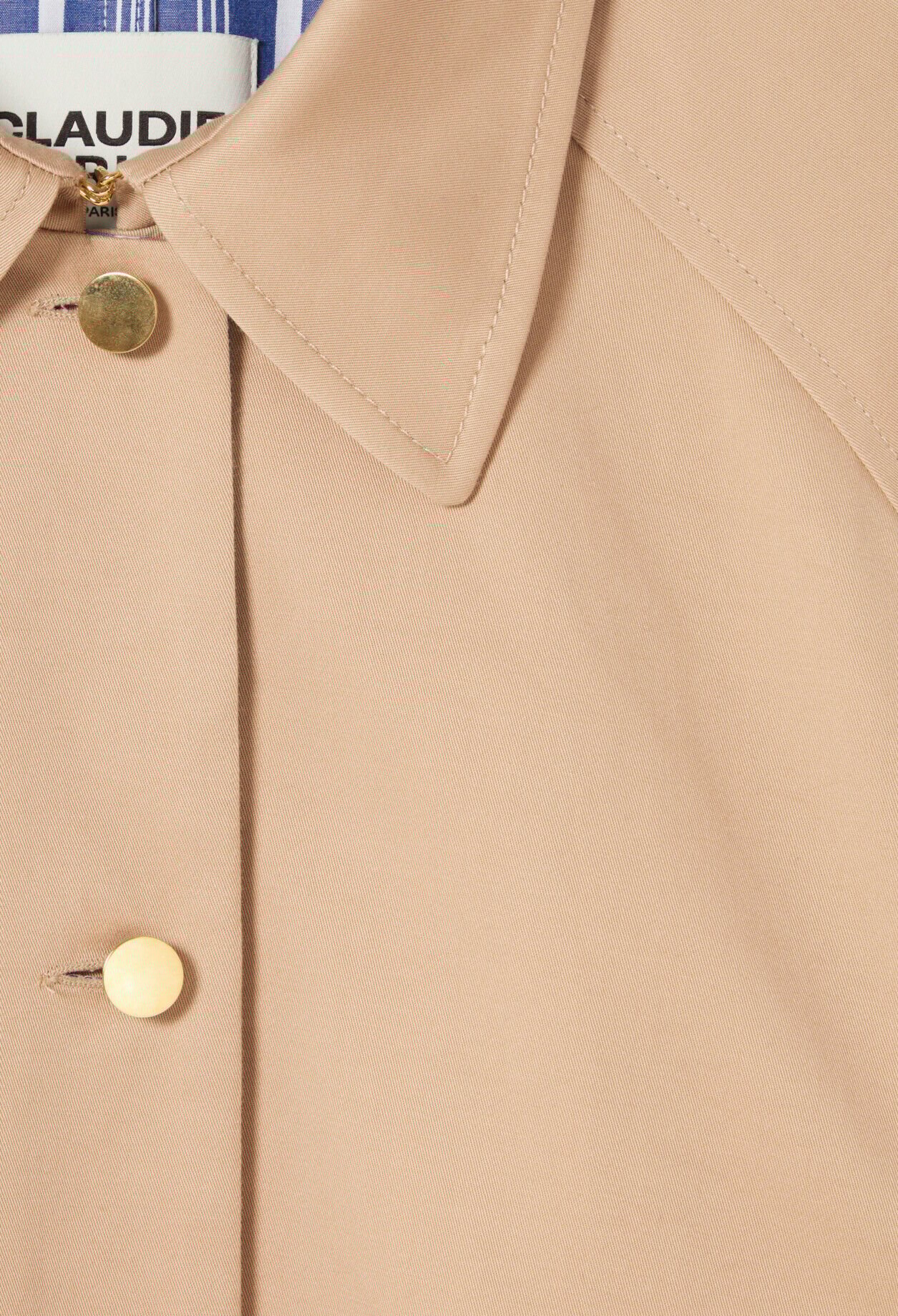 Trench mi-long droit