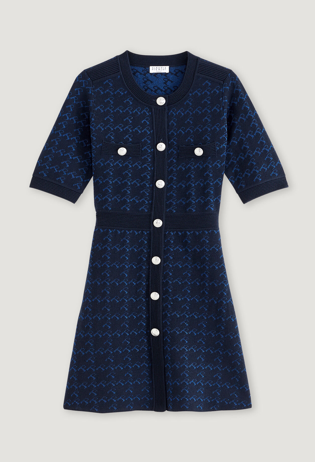 Robe courte en maille