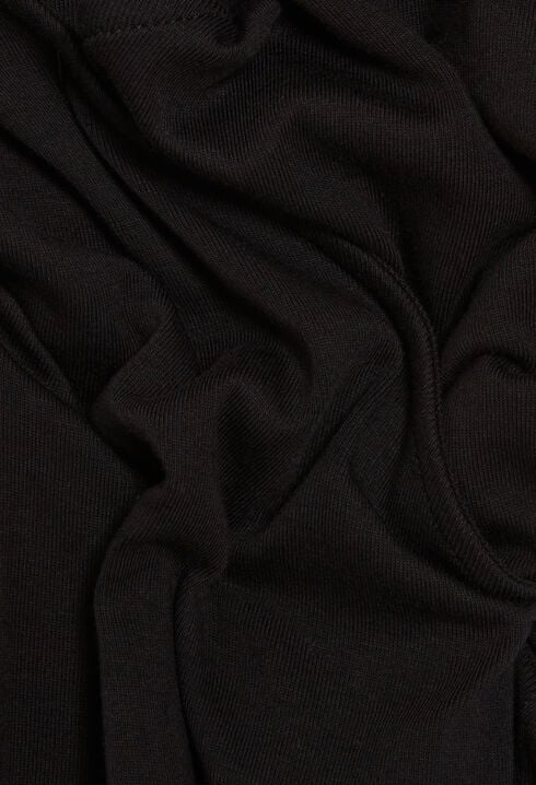 Robe midi cache-cœur noire