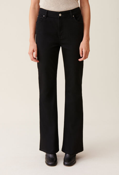 Black flared jeans