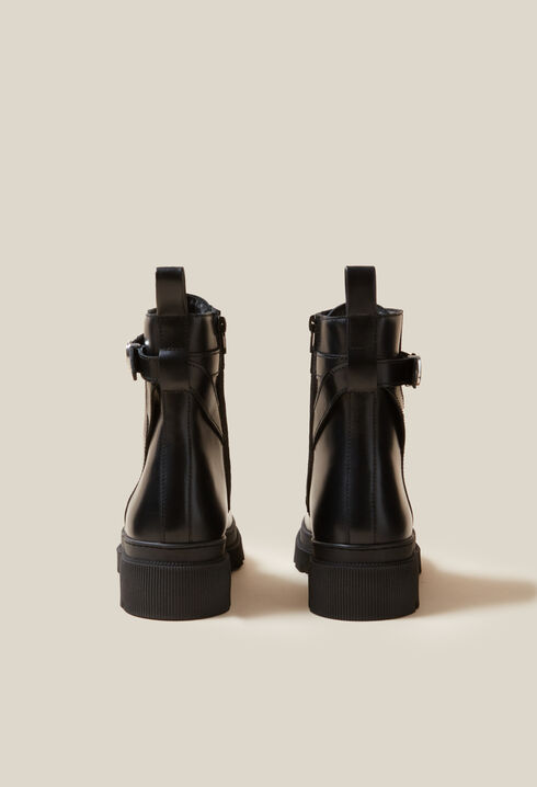 Bottines rangers cuir