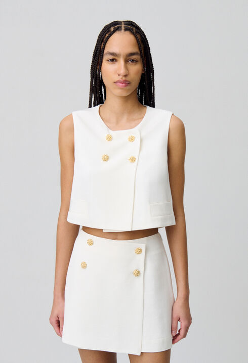 Top veston sans manches