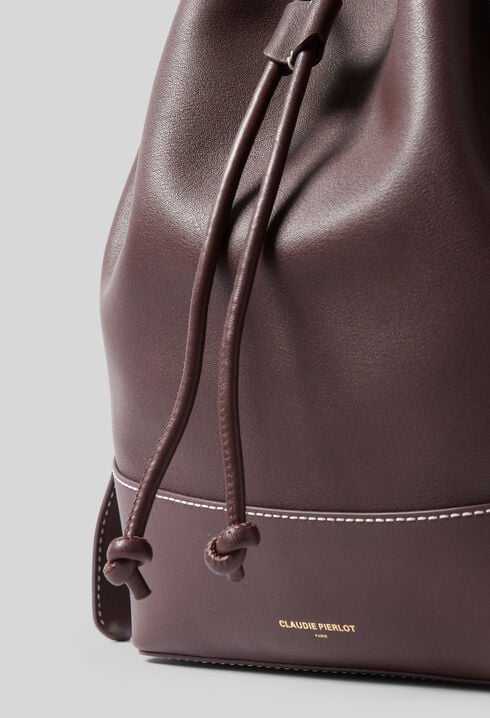 Large Leather Bucket Bag