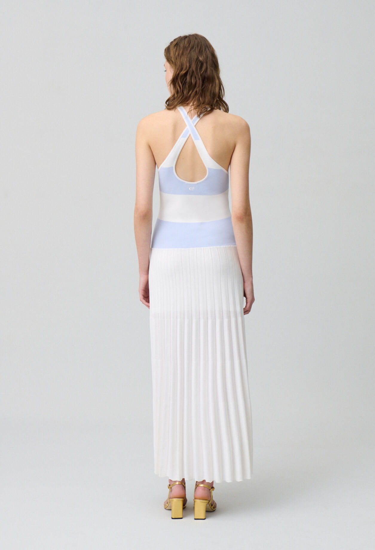 Robe longue en maille