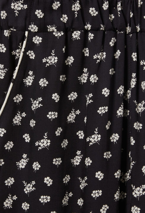 Pantalon large fluide imprimé