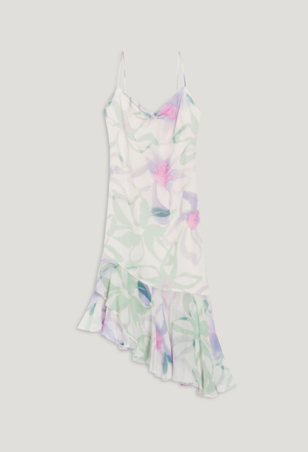 Robe midi imprimée soie