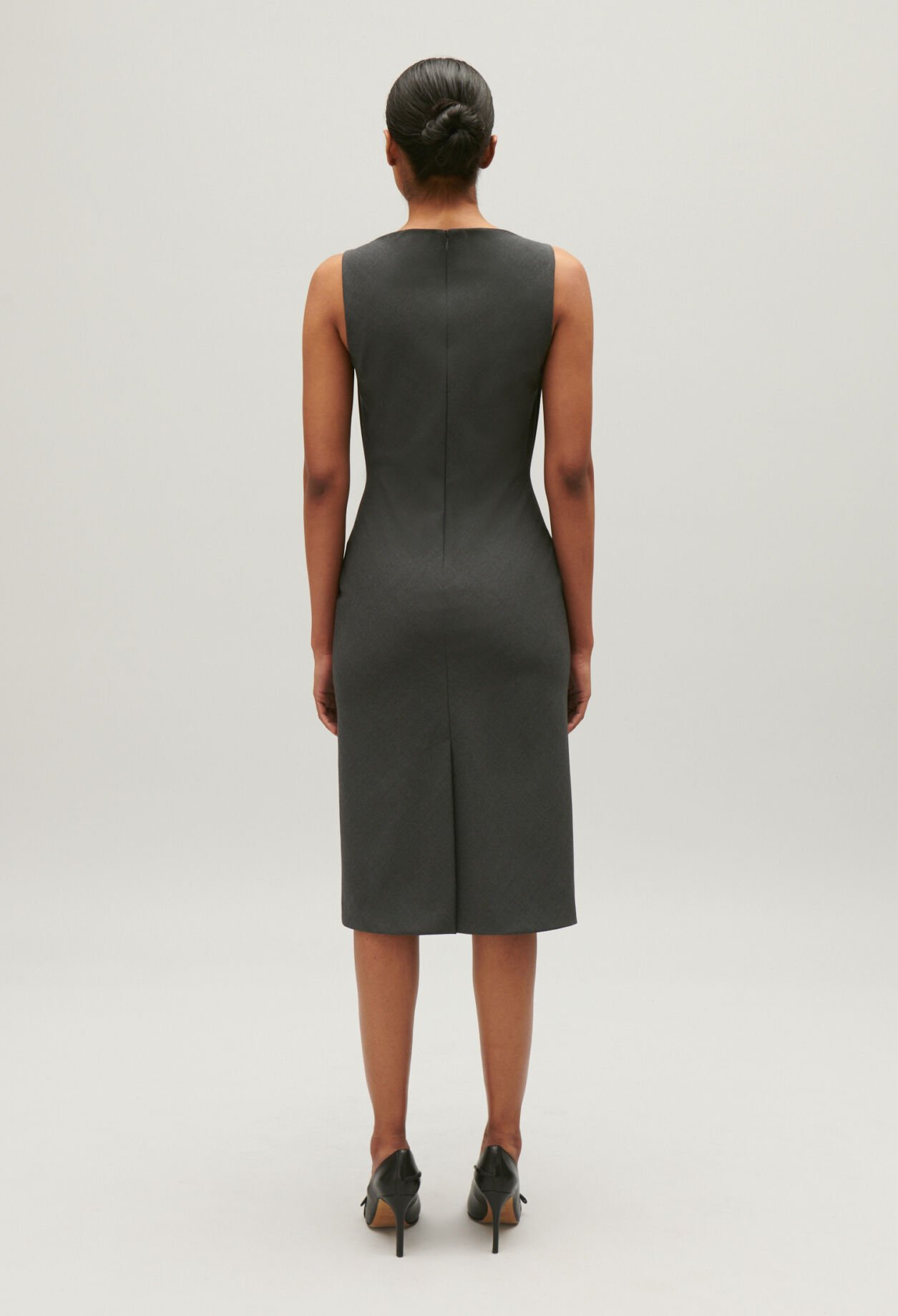 Robe droite mi-longue noire