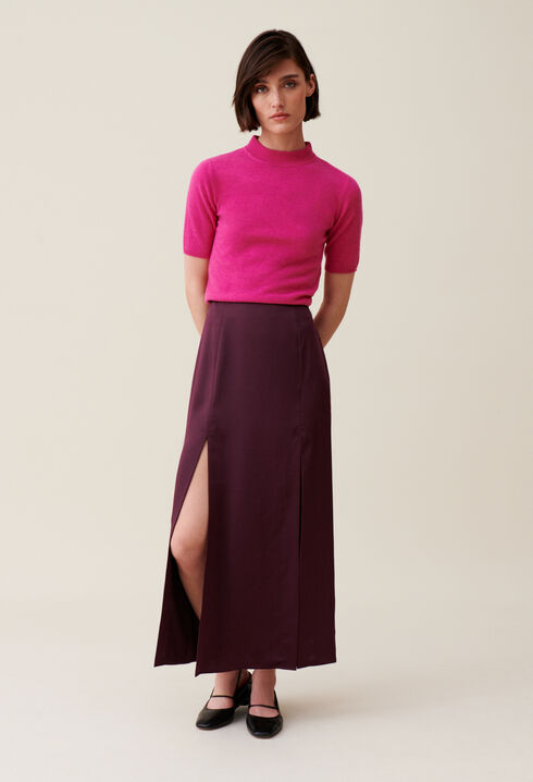 Flowy Pleated Maxi Skirt