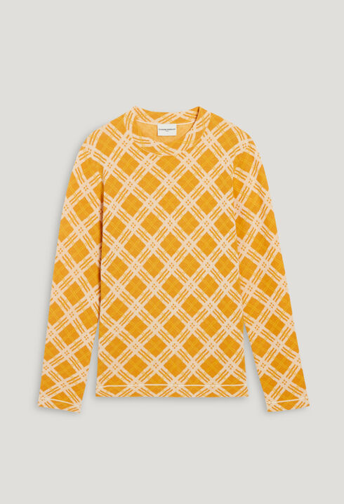 Yellow checked jumper