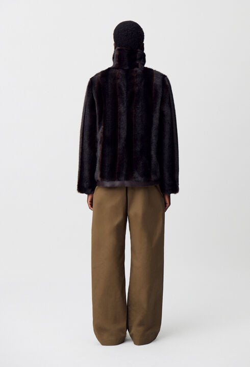 Manteau fausse fourrure