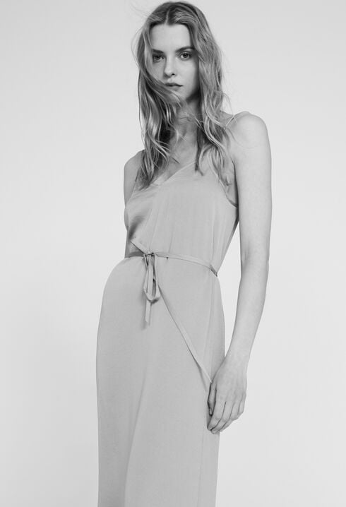 Robe longue à bretelles