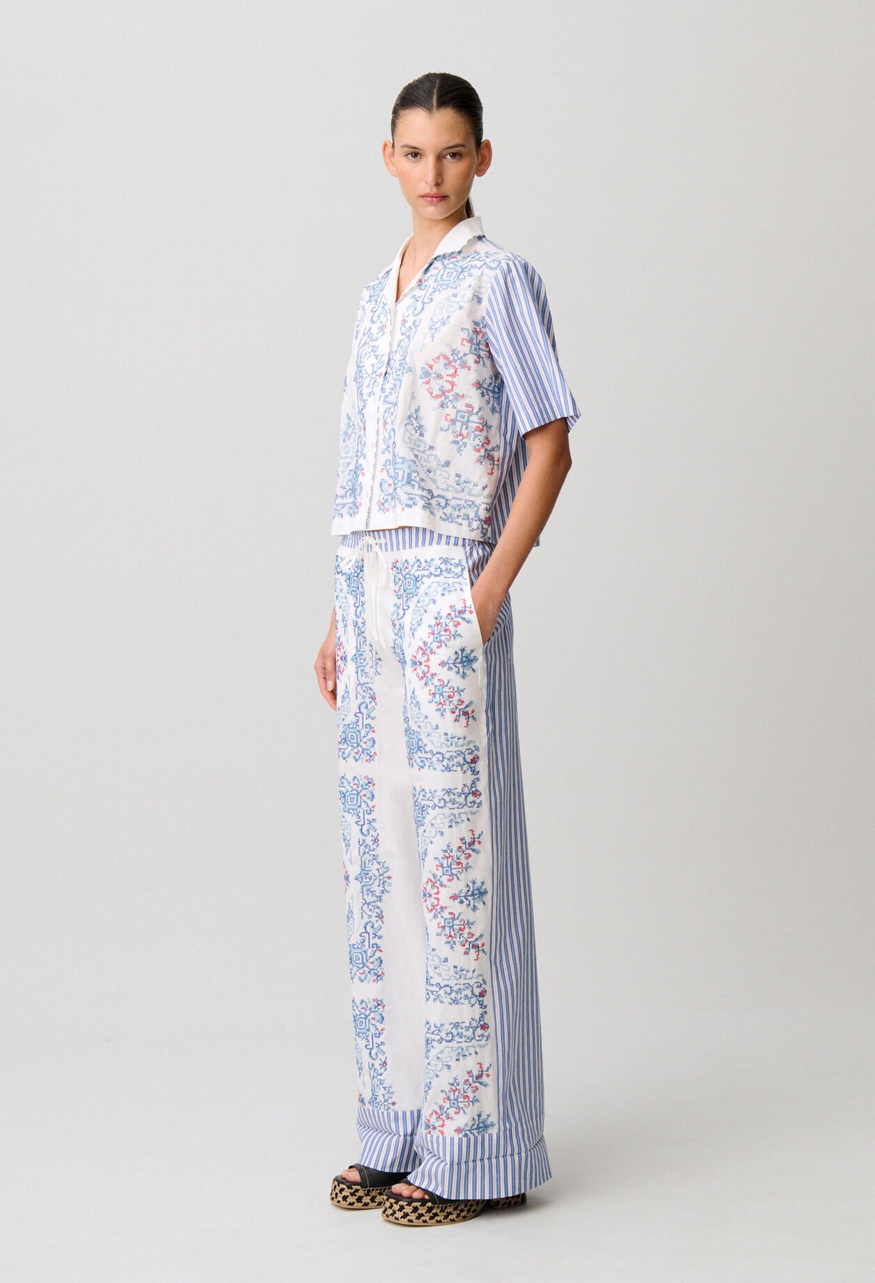 Striped cotton shirt