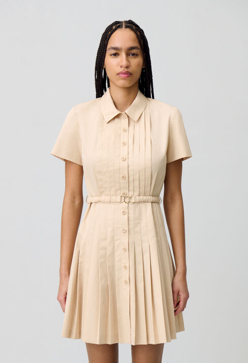 Robe courte boutonnée