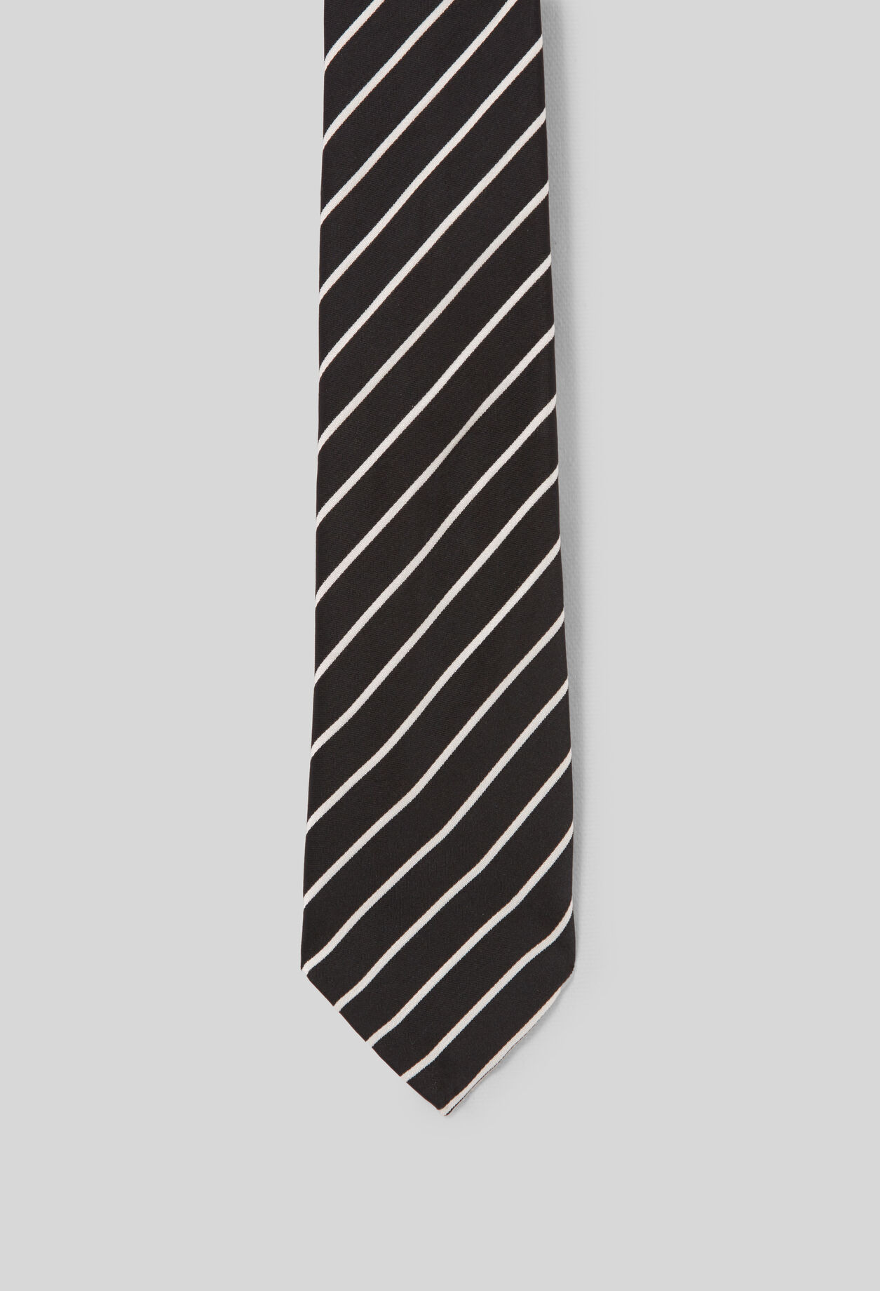 Slim striped tie