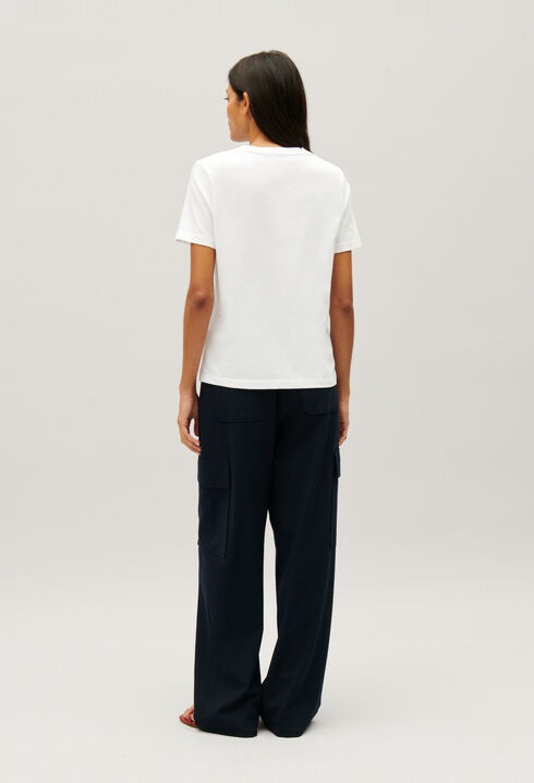 Jean Toto cream T-shirt