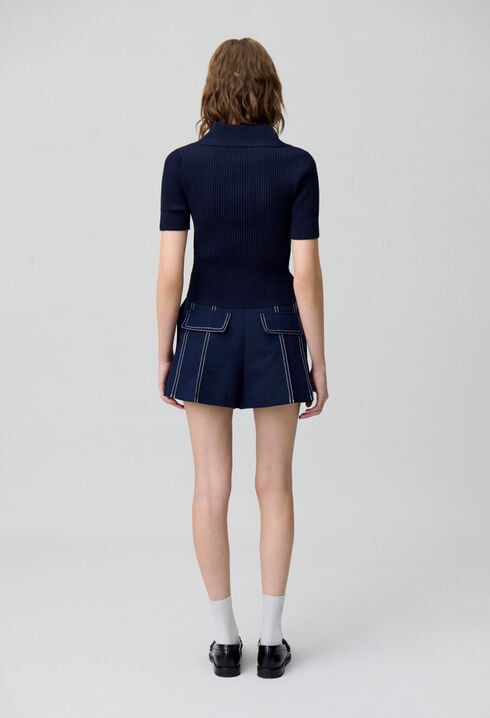 Fine knit top