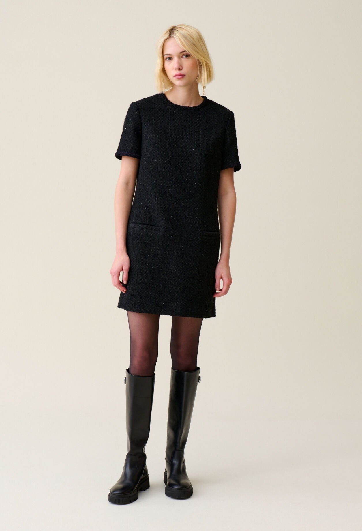 Robe noire courte on sale