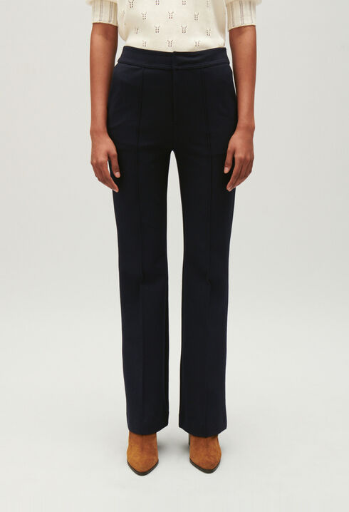 Pantalon tailleur bleu marine