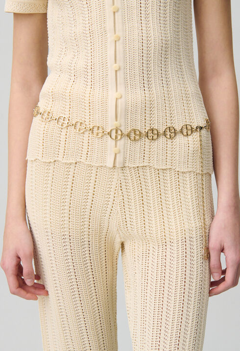 Ceinture chaîne monogramme