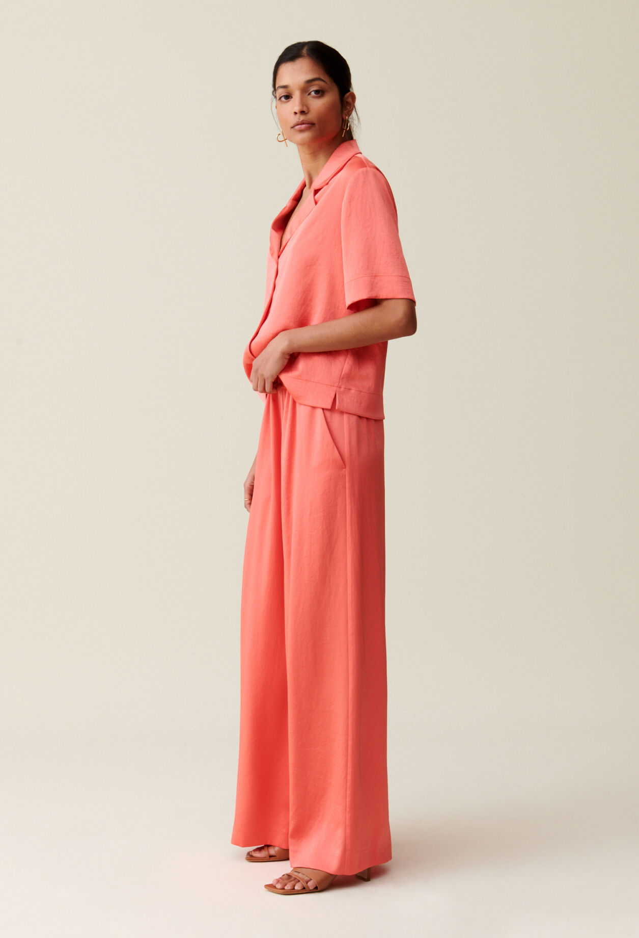 Satin Mandarin Trousers