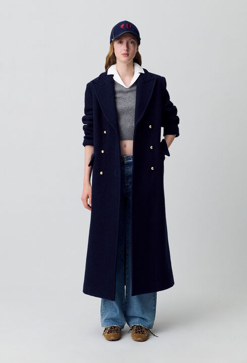 Manteau long droit