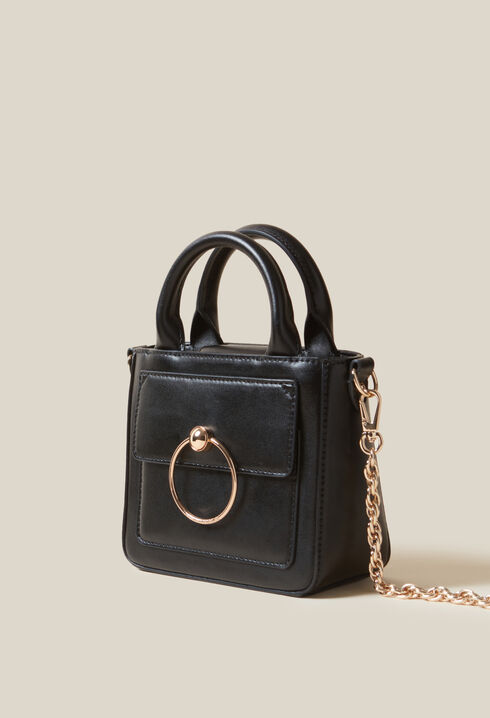 Mini sac Anouck cuir lisse chaîne