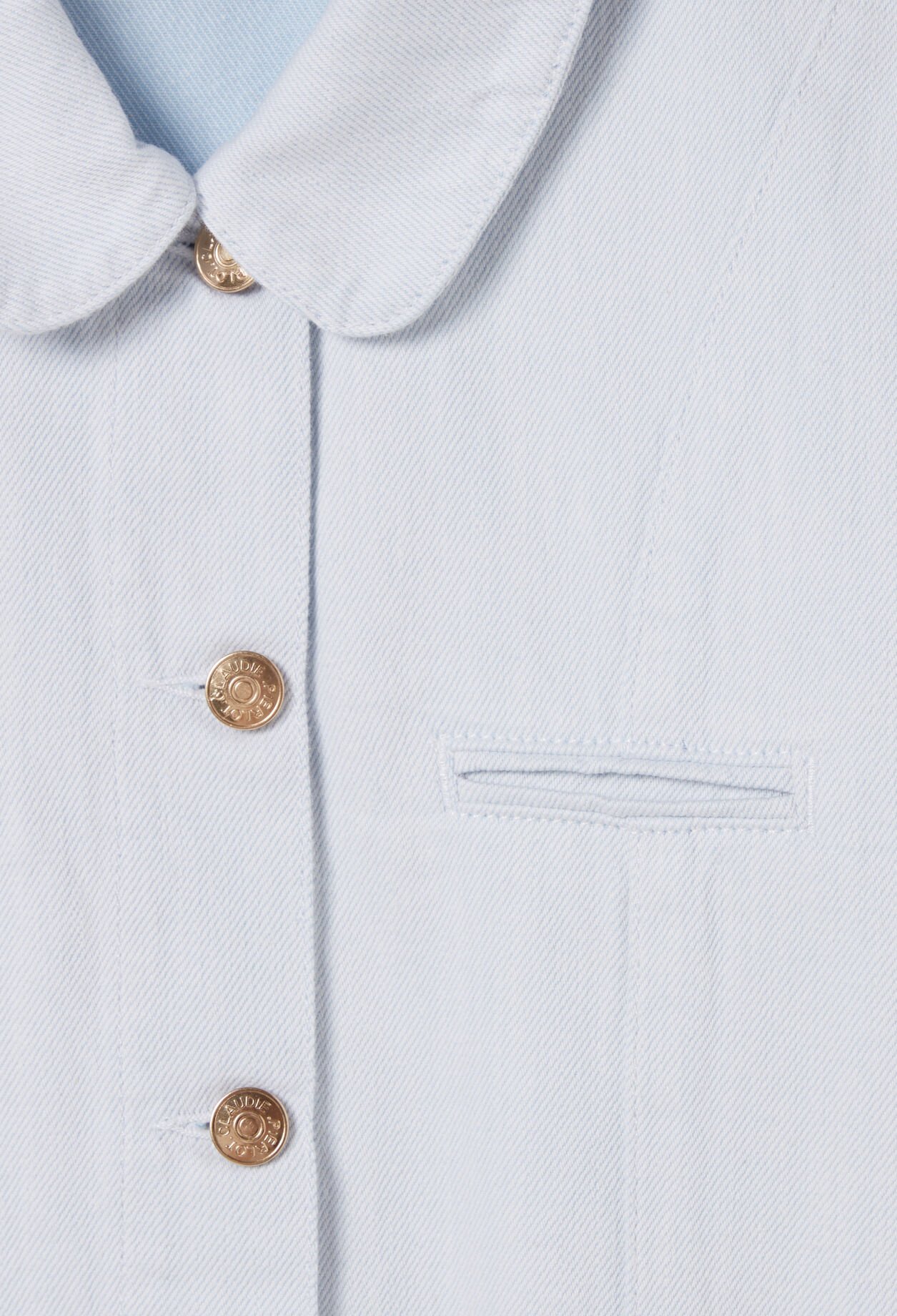 Robe courte denim à plis