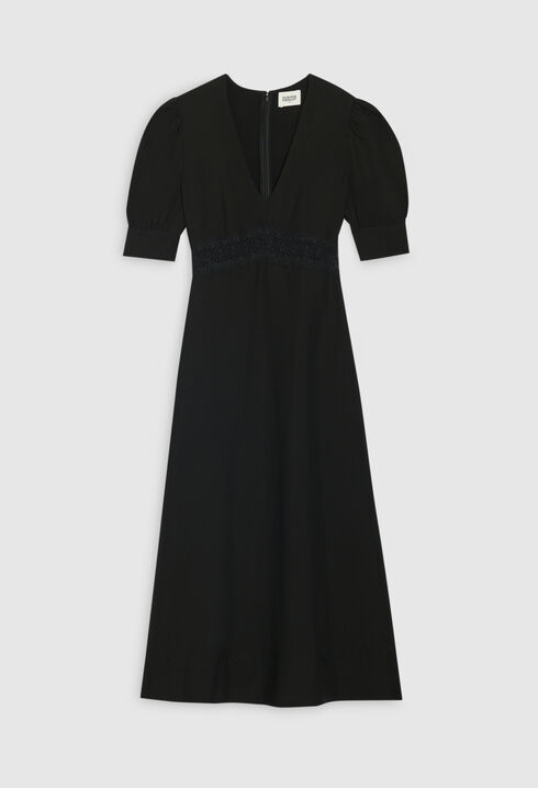 Robe midi brodée