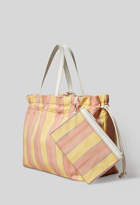Large Striped Tote Bag
