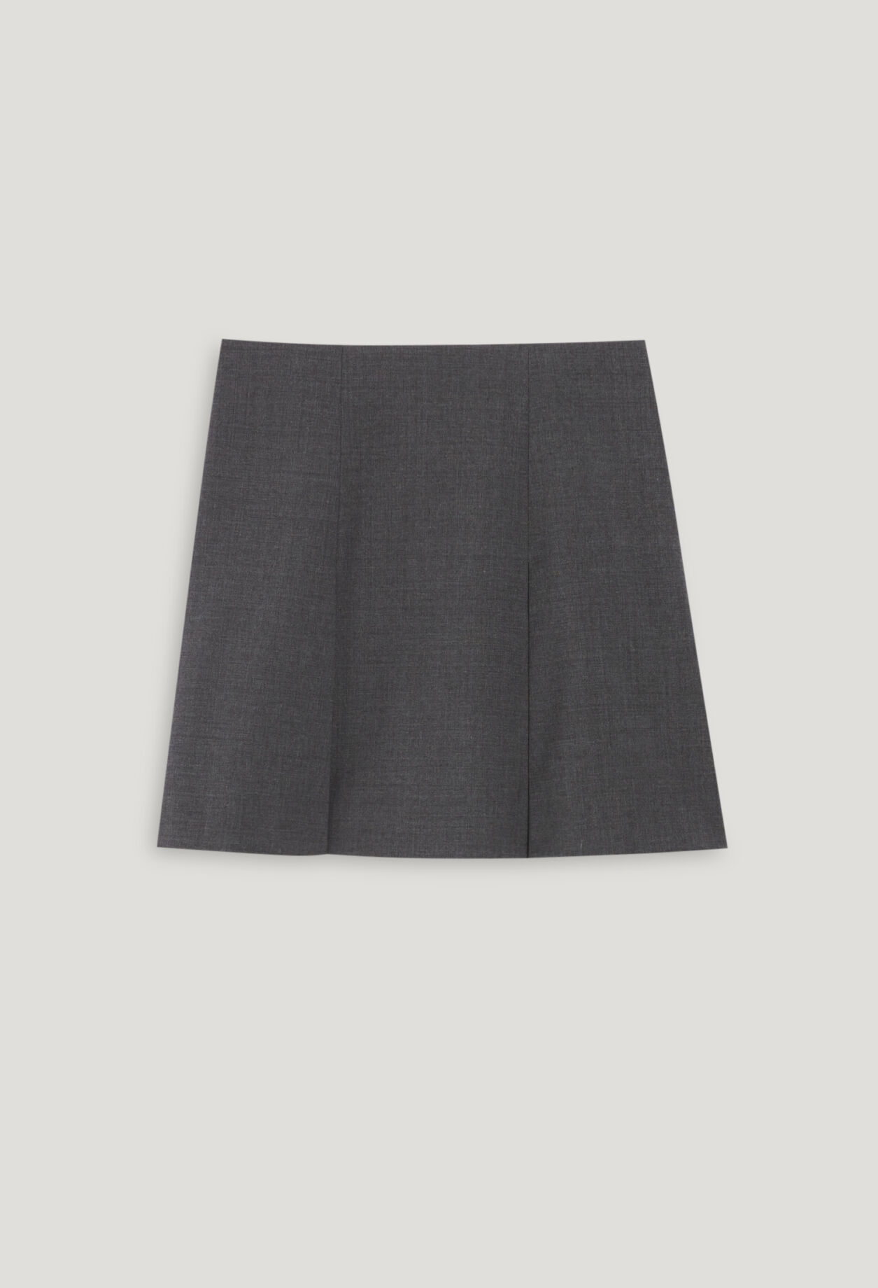Jupe courte gris chiné