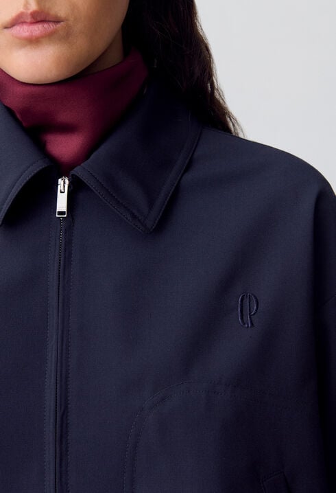 Blouson oversize zippé