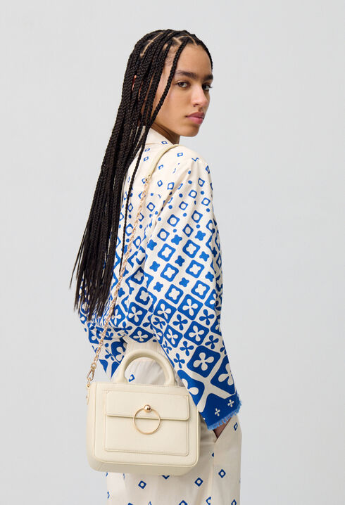 Sac Anouck cuir grainé chaîne