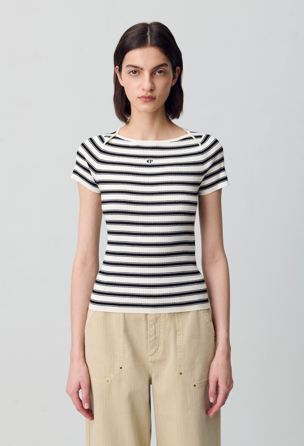 Top marinière maille fine