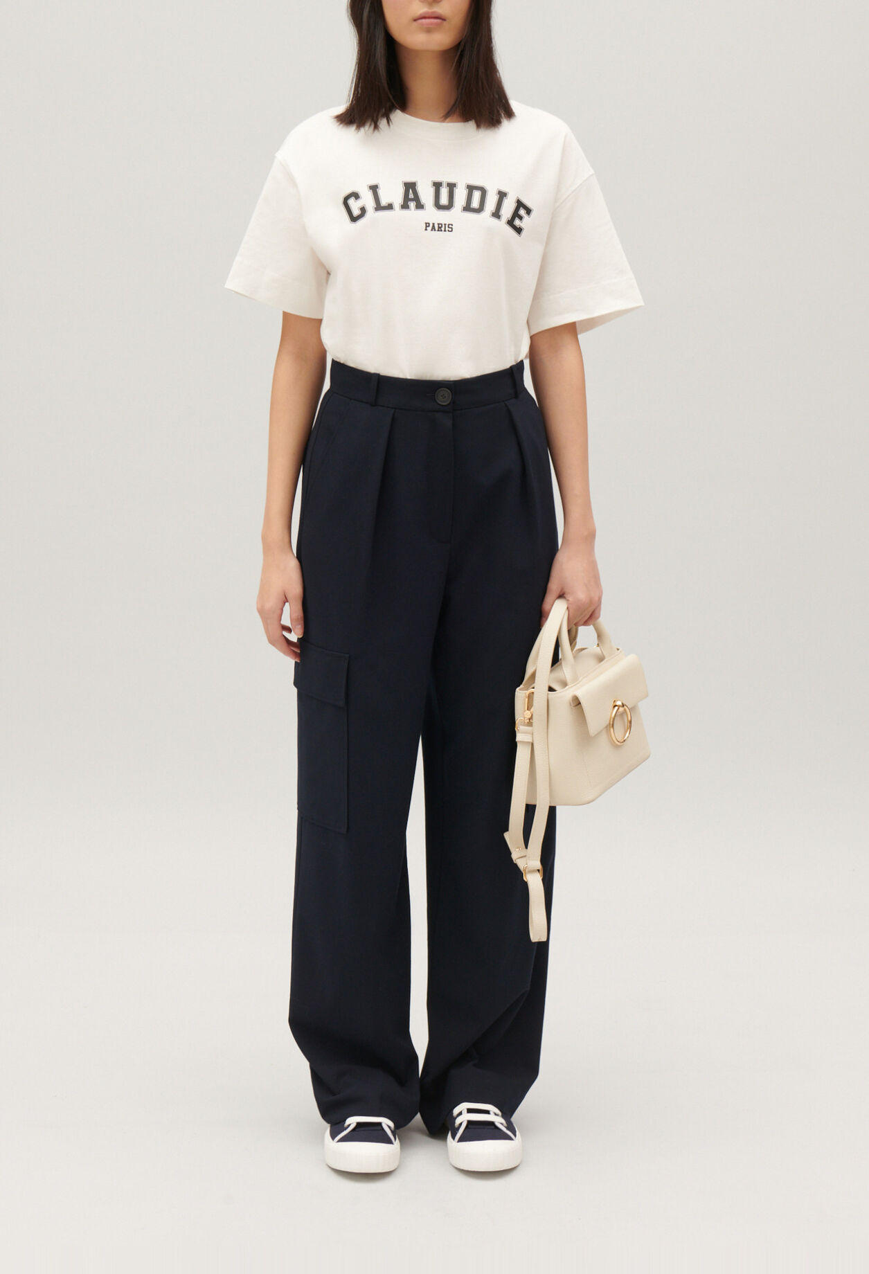 Navy cargo trousers