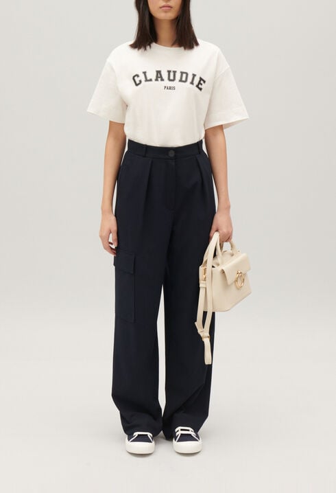 Navy cargo trousers