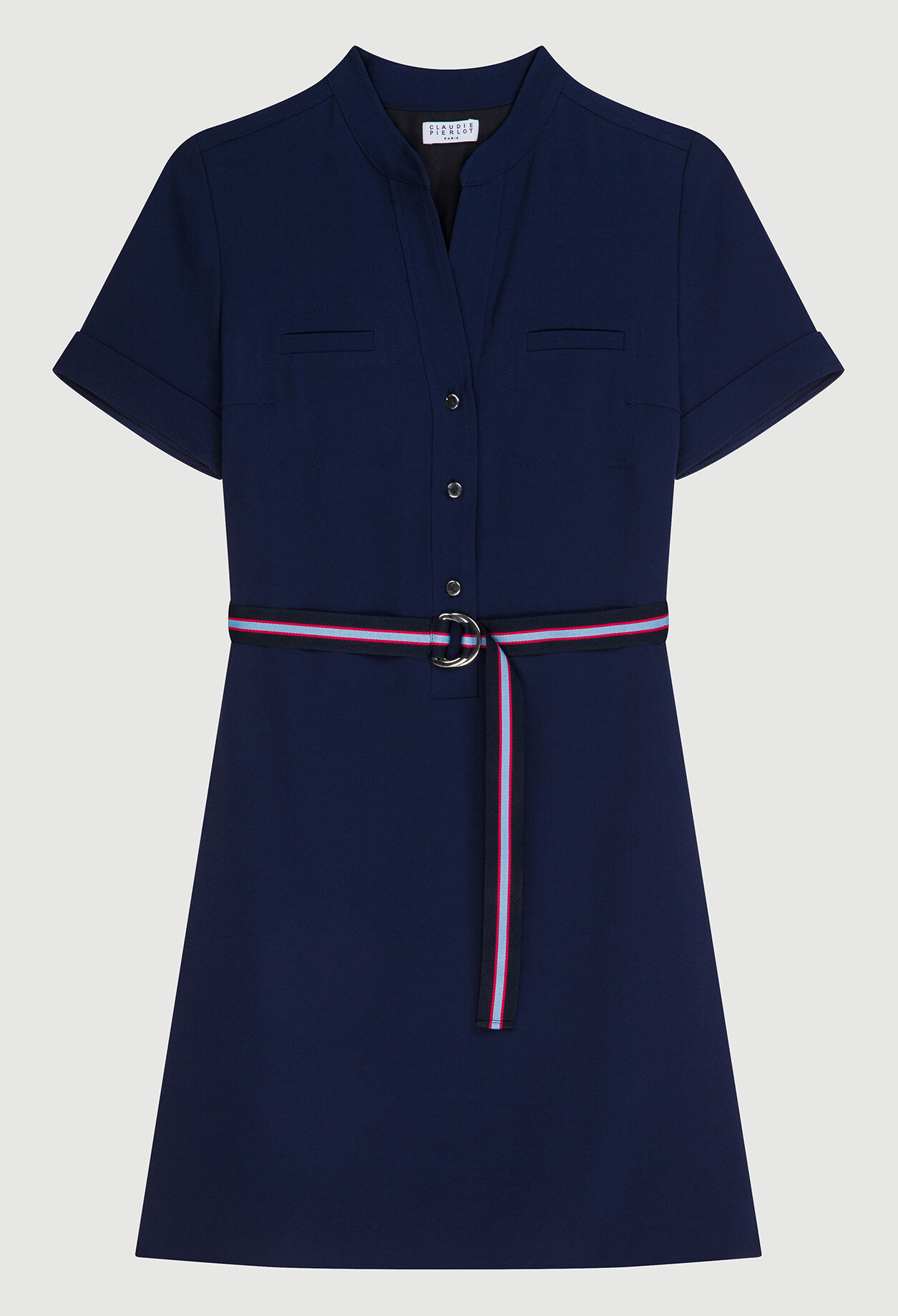 Robe courte ceinturée