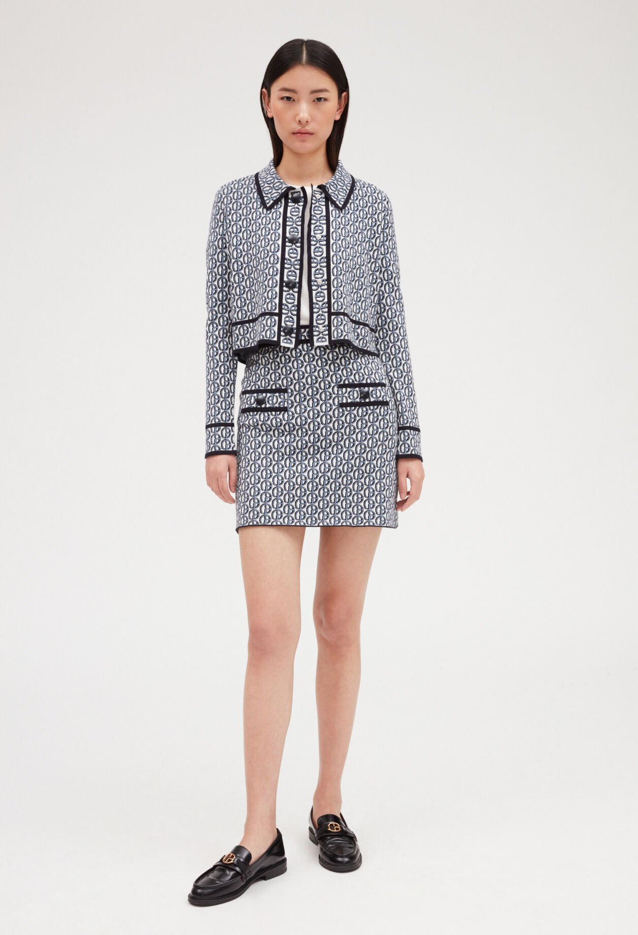 Short skirt with CP monogram