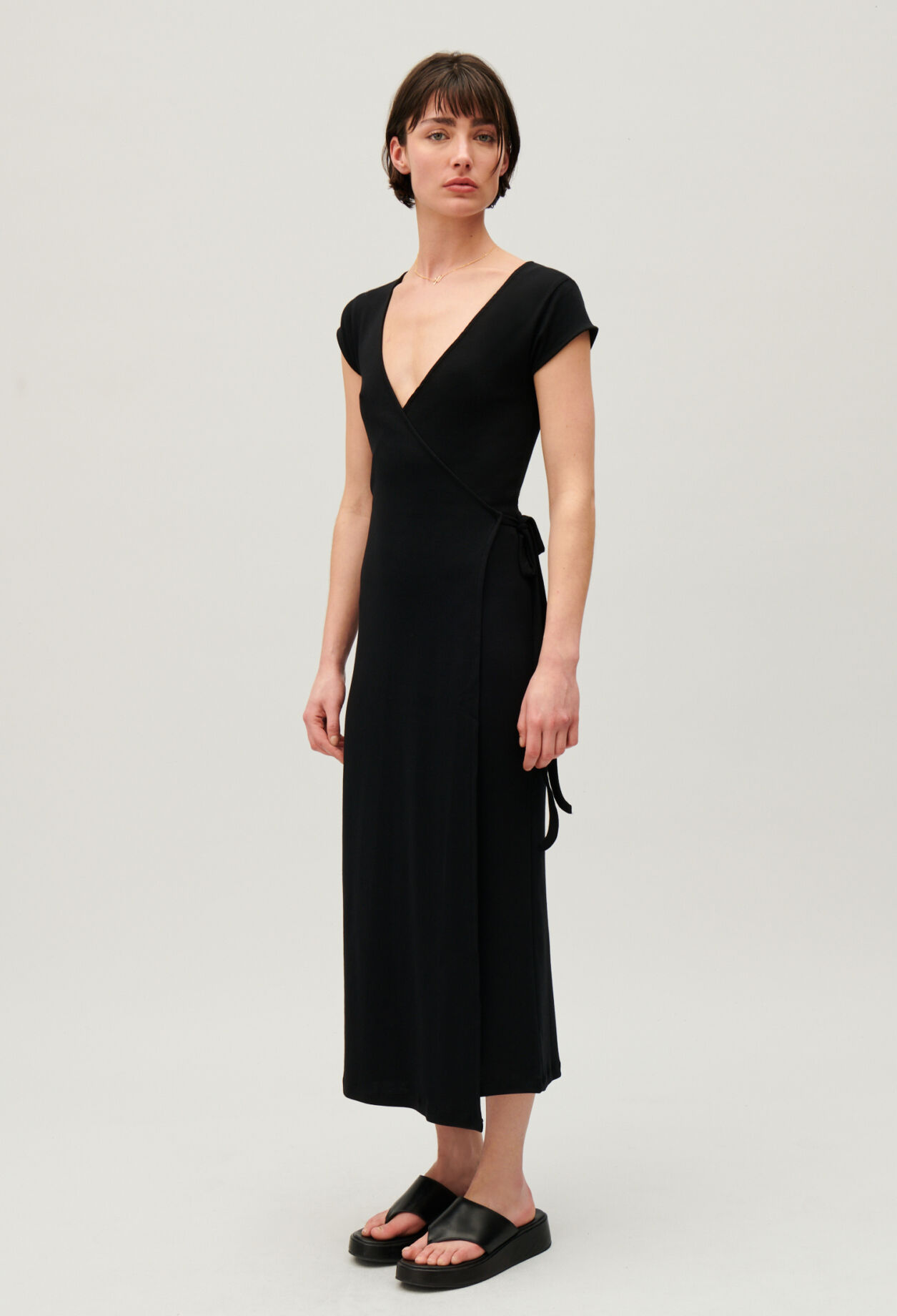 Robe midi cache coeur 2025